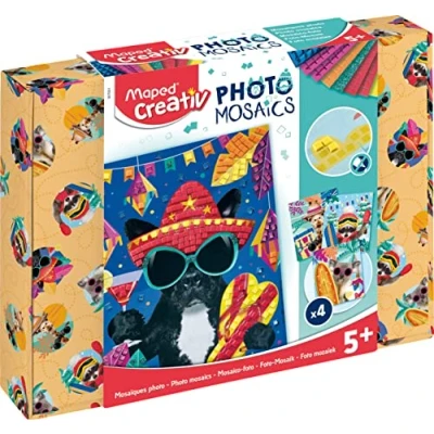Afbeelding van Zestaw kreatywny MAPED Photo Mosaics Adventure Animals