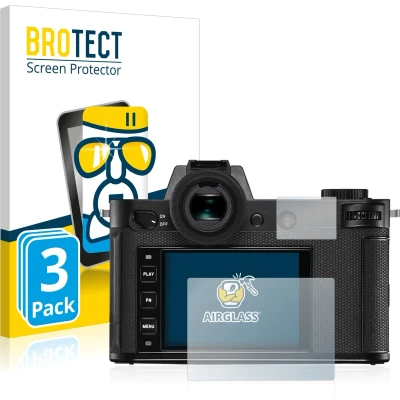 Afbeelding van BROTECT Screenprotector voor Leica SL2 Folie Beschermfolie Beschermglas transparant (3 Stuks)
