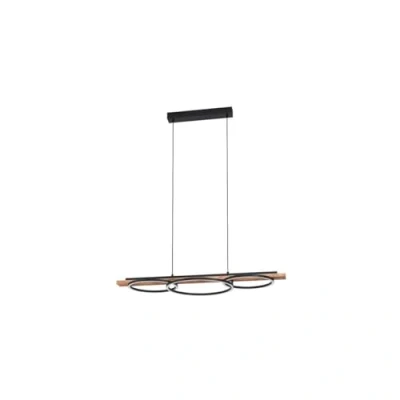 Afbeelding van Eglo Hanglamp Boyal Zwart/bruin