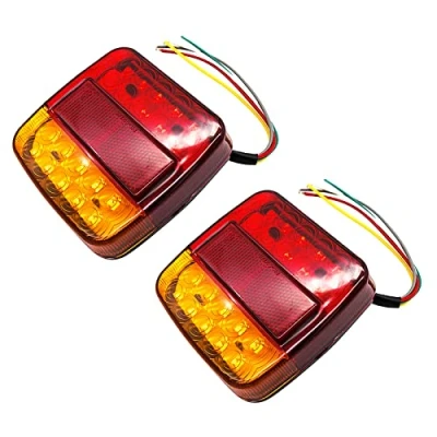 Afbeelding van achterlicht voor caravans, vrachtwagens, aanhangwagens, 12 V, achterlicht, Caravan 26 leds, vrachtwagen, aanhanger, bestelwagen (verpakking van 2 X)