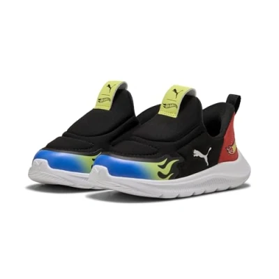 Afbeelding van PUMA x HOT WHEELSâ¢ Fun Racer 2 SLIPTECH sneakers, Blauw/Zwart, Maat 25