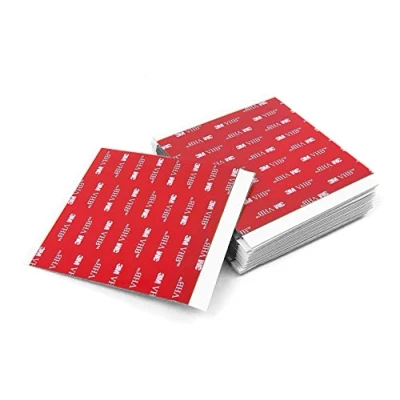 Afbeelding van 3M VHB Pads Extra Sterk Vierkant Acrylschuim Dubbelzijdig Klevend, Waterdicht en Bestand Tegen Hoge Temperaturen, Voor auto, Thuis op Kantoor (50 mm x 50 mm) (10 stuks)
