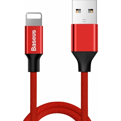Afbeelding van Baseus USB naar Lightning kabel , Rood, 1,2 m,