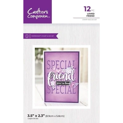 Afbeelding van CC Clearstamp/Snijmal Special Occasion Loved Friend