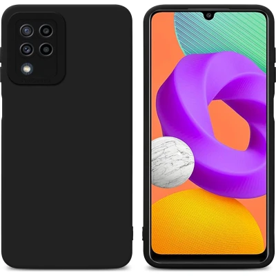 Afbeelding van Cadorabo Hoesje geschikt voor Samsung Galaxy M22 / M32 4G in Fluid ZWART Beschermhoes gemaakt van flexibel TPU silicone Cover Case