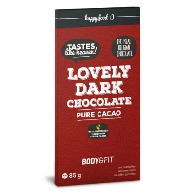 Afbeelding van Body &amp; Fit Smart Chocolate Chocolade gezoet met stevia 1 doos Puur