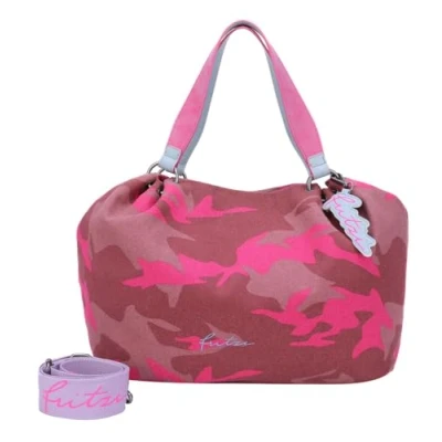 Afbeelding van Fritzi aus Preußen Schoudertas Joshi01 Canvas Shopper Camo Pinky Roze