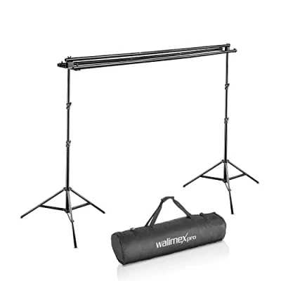 Afbeelding van Walimex Pro 3 fach Achtergrondsysteem Incl. tas