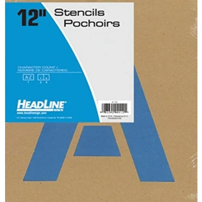 Afbeelding van Headline Sign Set lettersjablonen, 30,5 cm, hoofdletters van A tot Z, herbruikbaar