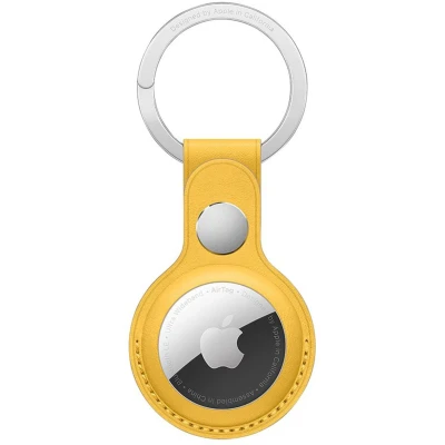 Afbeelding van Leather Key Ring voor de Apple AirTag Meyer Lemon
