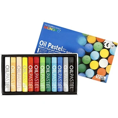 Afbeelding van Creotime Mungyo Oliepastel Multicolor 7 Cm 12 Stuks
