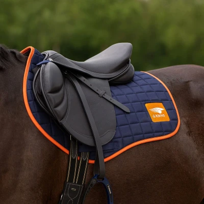 Afbeelding van KNHS Zadeldekje Fan NL DR Blauw Full