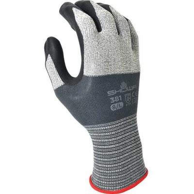Afbeelding van Handschoen Showa 381 grip nitril S grijs