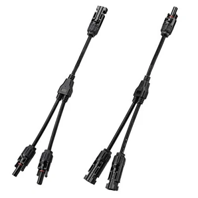 Afbeelding van Y aftakking Parallelle connector connectoren PV kabel voor zonnepaneel Kabelconnector MMF/FFM Solar 1 tot 2 aftakadapter TRAMILY (1 paar)