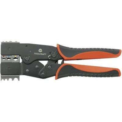 Afbeelding van TOOLCRAFT 2 i 1 818644 Krimptang Geïsoleerde platte stekkers, Kabelschoenen, Doorverbinders