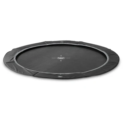 Afbeelding van EXIT InTerra groundlevel sports trampoline ø244cm zwart