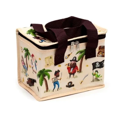 Afbeelding van Koeltas/Lunchtas Jolly Rogers Piratenthema Duurzaam RPET 15x20x14cm