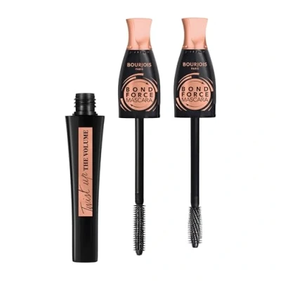 Afbeelding van Bourjois Twist Up The Volume Bond Force, Black, Mascara, Lash Bonding Formula, Instantly Adds and Length, Thicker Stronger Lashes, Twistable Mascara Brush, 8ml (0.2oz)
