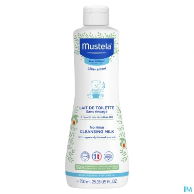 Image de Mustela Lait Toilette Sans Rincage 750ml