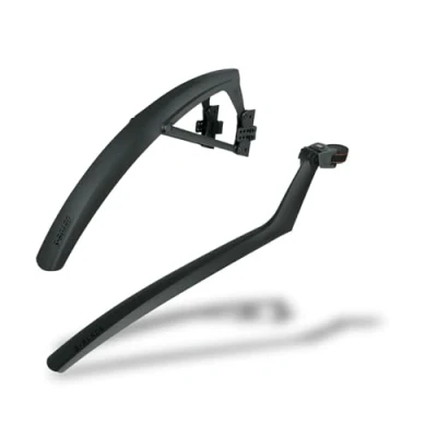 Image de SKS GERMANY SET S BLADE ET BOARD Kit de garde boue avec fixation Quick Release, protection anti éclaboussures (accessoire vélo à angle réglable en plastique haute performance résistant aux chocs)