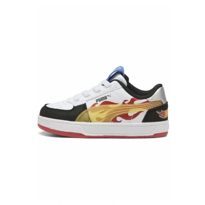 Afbeelding van Puma Sneakers laag blackred fire white voor kinderen, Maat: 23, Black red Kunststof