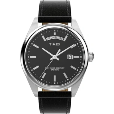 Afbeelding van Timex Legacy TW2W57400 Horloge Leer Zwart Ø 41 mm