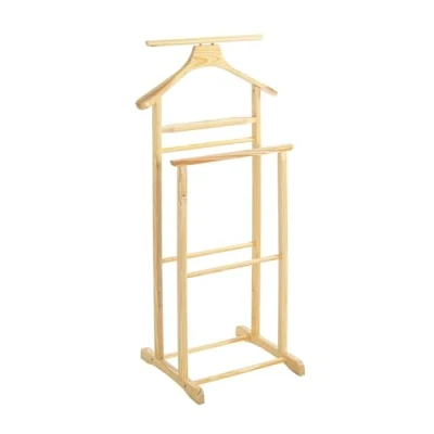 Image de Haku möbel 30369 valet bois massif hévéa nature 36 x 47 102 cm