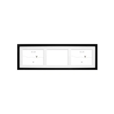 Afbeelding van Deknudt Frames fotolijst S66KC3 zwart 3 foto&#039;s 15x20 cm