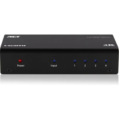 Afbeelding van ACT AC7830 HDMI Splitter 1x4 3D/4K Ondersteuning
