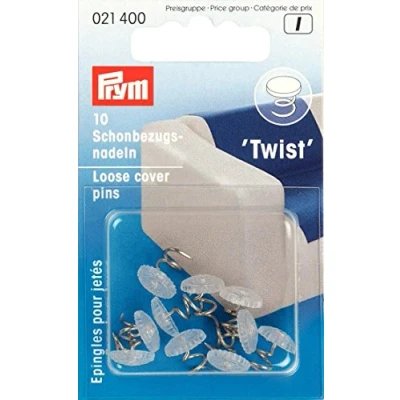 Afbeelding van Prym Loose Cover Pins Brass Twist Silver kraag