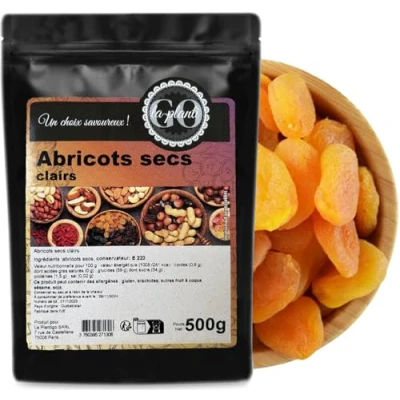 Afbeelding van Lichte gedroogde abrikozen 500 g LA PLANTIGO