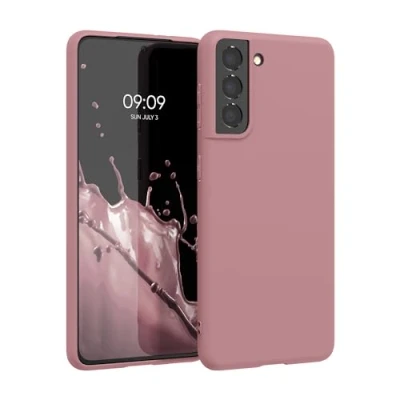 Afbeelding van kwmobile telefoonhoesje geschikt voor Samsung Galaxy S21 Hoesje smartphone Back cover in oudroze