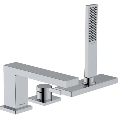 Afbeelding van Hansgrohe Tecturis E 3 gats 1 greeps badrandmengkraan met sBox