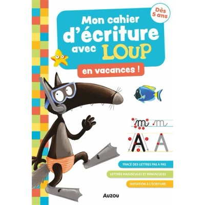 Image de Mon cahier d&#039;ecriture avec loup en vacances !