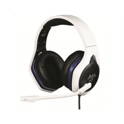 Image de Casque PC Konix Mythics Hyperion Jack 3.5mm Filaire Isolation de Bruits Microphone Blanc et Noir
