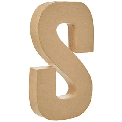 Afbeelding van Letter, groot, S, h: 20,3 cm, b: 11,4 1stuk, dikte 2,6 cm