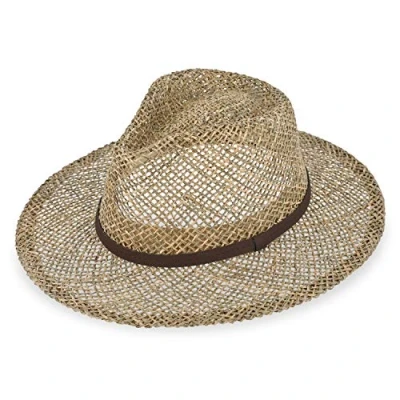 Afbeelding van fiebig Traveller zeegrashoed voor dames en heren, zonnehoed van 100% zeegras, zomerhoed met kunstlederen band in natuurlijke kleur, Natuurlijk.