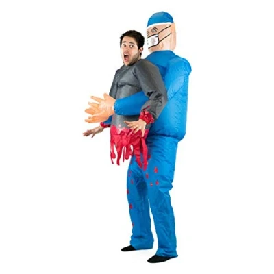 Afbeelding van Bodysocks Fancy Dress ® Opblaasbaar dokterskostuum voor volwassenen
