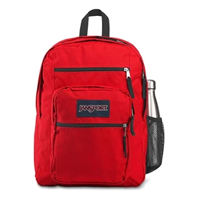 Image de JanSport BIG STUDENT Grand sac à dos, compartiment pour ordinateur portable 15 inch, Red Tape (Rouge)