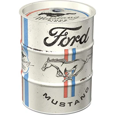 Afbeelding van Spaarpot Ford Mustang Horse Stripes Logo (herbruikbaar)