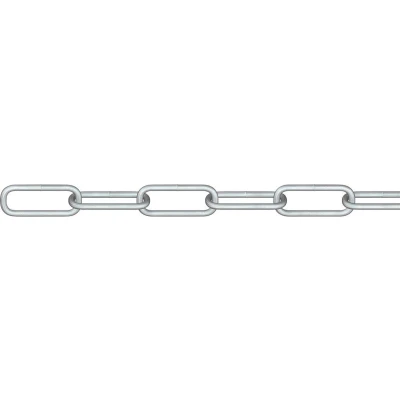 Afbeelding van dörner + helmer 171836G Stalen ketting Zilver Staal Galvanisch verzinkt 30 m