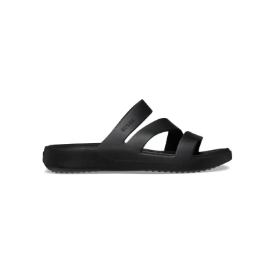 Afbeelding van Crocs Getaway STRAPPY. Pantoffels, Dames, Maat: 38.5, Black Kunststof