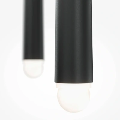 Afbeelding van Maytoni Cascade LED hanglamp, zwart, 3 lamps