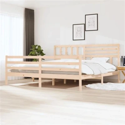 Afbeelding van vidaXL Bedframe zonder matras massief hout 200x200 cm