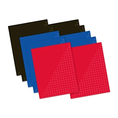 Afbeelding van 10 schriften 80 blz ruit 10mm A5 basic