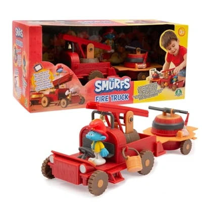 Afbeelding van Brandweerwagen Brandweer Smurfen Speelset Giochi Preziosi