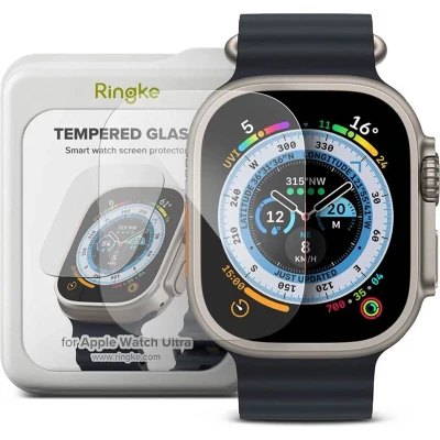 Afbeelding van Ringke Tempered Glass Screenprotector 4 pack voor de Apple Watch Ultra (2) 49 mm