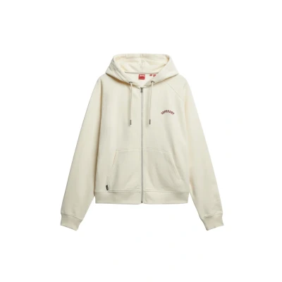 Afbeelding van Superdry Sweater met rits, Dames, Maat: 38, Desert bone off white