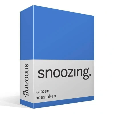 Afbeelding van Snoozing Katoen Hoeslaken Eenpersoons 70x200 cm Meermin