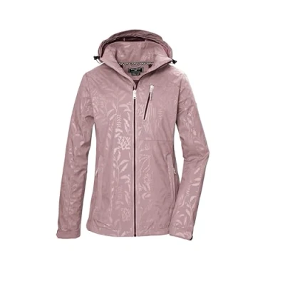 Afbeelding van killtec 42846 000 KOS 122 WMN SFTSHLL JCKT FLORAL Veste d&#039;extérieur en softshell pour femme avec capuche amovible Rose bois 36